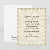 Invitation Flocon de neige de Crosstitch d'or (Devant / Derrière)