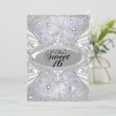 Invitation Flocon de neige Diamond Purple Winter Wonderland S (Debout devant)