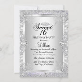Invitation Flocon de neige Diamond Purple Winter Wonderland S (Dos)