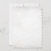 Invitation Flocon de neige d'invitation de baby shower d'ours (Dos)