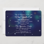 Invitation Flocon de neige du Nouvel An 2024 (Dos)