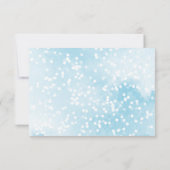 Invitation flocon de neige est sur le chemin Baby shower Cons (Dos)