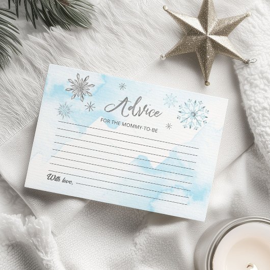 Invitation flocon de neige est sur le chemin Baby shower Cons