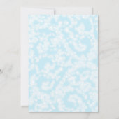 Invitation Flocon de Neige; Fête de Contes d'Hiver (Dos)