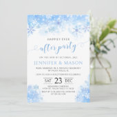 Invitation Flocon de neige hiver heureux toujours après maria (Debout devant)