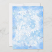 Invitation Flocon de neige hiver heureux toujours après maria (Dos)