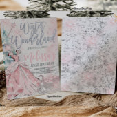 Invitation Flocon de neige pour une fête au Pays d