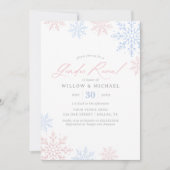 Invitation Flocon de neige - Révélation du genre hivernal (Devant)