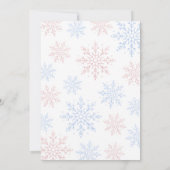 Invitation Flocon de neige - Révélation du genre hivernal (Dos)