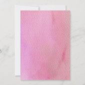 Invitation Flocon de neige rose Bébé Il fait froid à l'extéri (Dos)