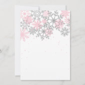 Invitation Flocon de Neige Winter Onederland (Dos)