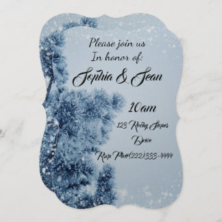 Invitation Flocon D'hiver Personnaliser Destin Destin'S