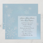 Invitation Flocons de Gems/ Mariage (Devant / Derrière)