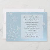 Invitation Flocons de Neige Bijoux / Mariage (Devant)