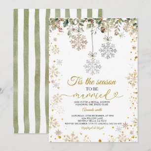 Invitation Flocons de neige C'est la saison d'être mariée Rob