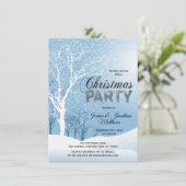 Invitation Flocons de neige de neige du pays des merveilles (Debout devant)