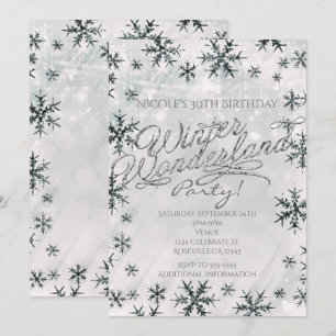 Invitation Flocons de Neige Merveilleux Hiver Arge