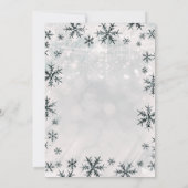 Invitation Flocons de Neige Pays des Merveilles d' (Dos)