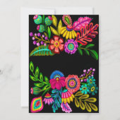Invitation Flora Coloré Mexicain (Dos)
