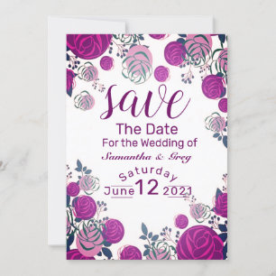 Invitation Flora enregistrer l'invitation de date