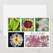 Invitation flora of Seattle (Devant / Derrière)