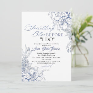 Invitation Flora Something Blue avant que je fasse la noce de