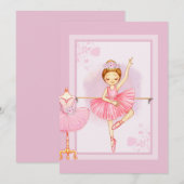 Invitation floraI Ballerine (Devant / Derrière)