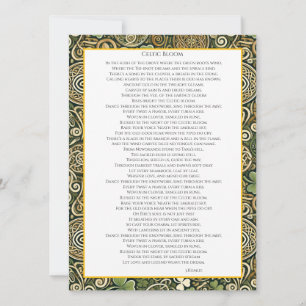 Invitation Floraison celtique