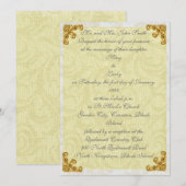 Invitation Floraison de Coin d'Or (Devant / Derrière)