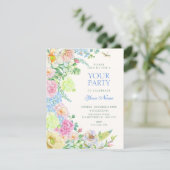 Invitation Floraison florale esthétique (Debout devant)