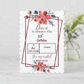 Invitation Floral (Debout devant)