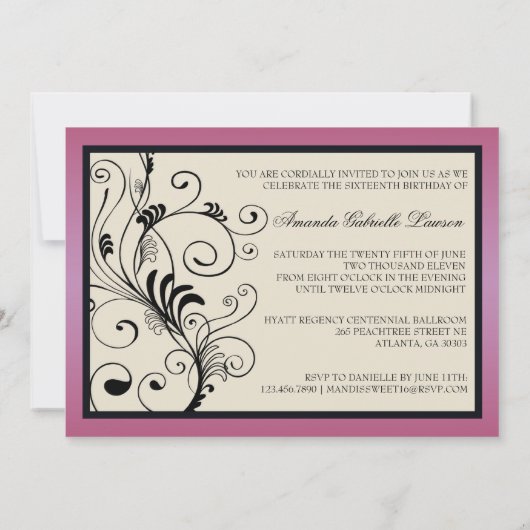 Invitation Floral (Dos)