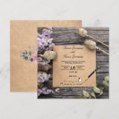 Invitation Floral (Devant / Derrière)