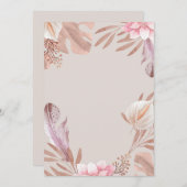 Invitation Floral (Devant / Derrière)