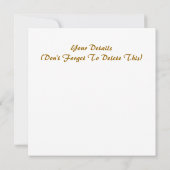 INVITATION FLORAL (Dos)