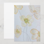 Invitation floral (Devant / Derrière)