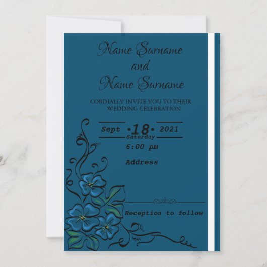 Invitation Floral (Devant)