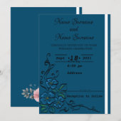 Invitation Floral (Devant / Derrière)