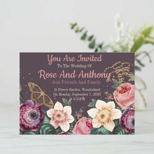 Invitation Floral (Debout devant)