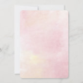 Invitation Floral 15e anniversaire Quinceanera Script Aquarel (Dos)