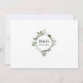 Invitation Floral 70e anniversaire du Mariage Alors et mainte (Dos)