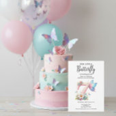 Invitation Floral 7ème papillon Anniversaire Printemps Jardin