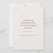 Invitation Floral 80th Birthday - Elegant Celebration (Dos)