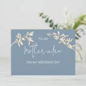 Invitation Floral à ma mère en bas de mon jour de mariage (Debout devant)