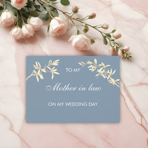Invitation Floral à ma mère en bas de mon jour de mariage