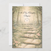 Invitation Floral A New Chapter Bridal Shower (Devant)