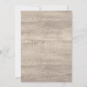 Invitation Floral Antlers Rustique Fête des mariées Mariage s (Dos)