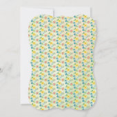 Invitation Floral aquarelle élégante douche nuptiale (Dos)