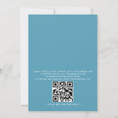 Invitation Floral Arbor Tropical Beach Budget QR Code Wedding (Dos)