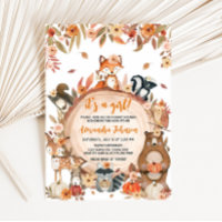 Floral Automne Citrouille Baby shower de bois